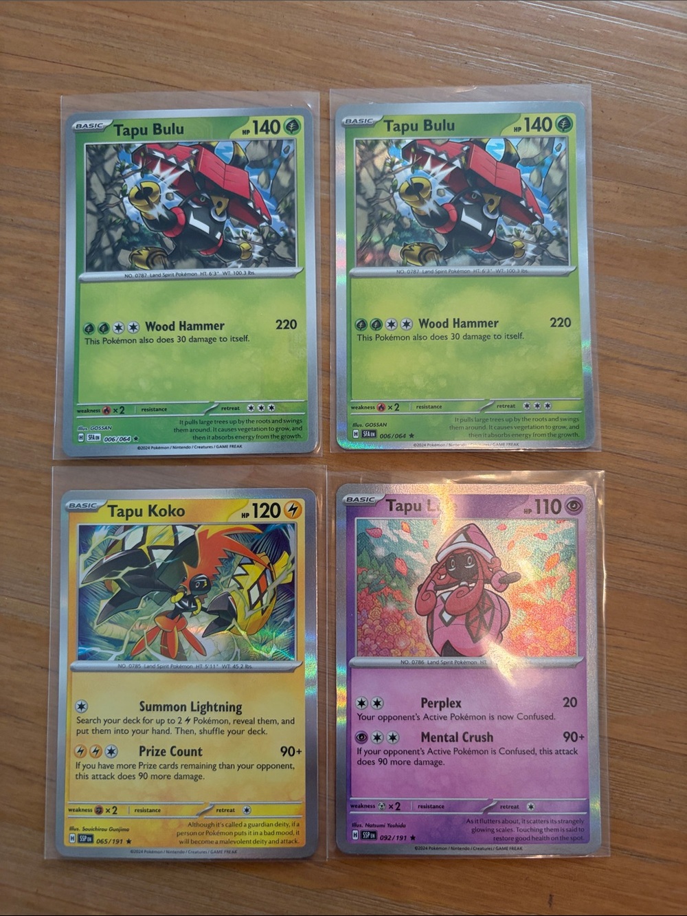 Tapu Pokémon Holo Card Lot | Tapu Koko, Tapu Bulu & Tapu Lele | 4 Cards ✨5/$25✨